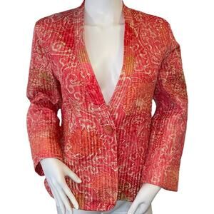 Sigrid Olsen Silk Jacket, 100% Quilted Silk, Ladies‎ Medium, Exc Condition.